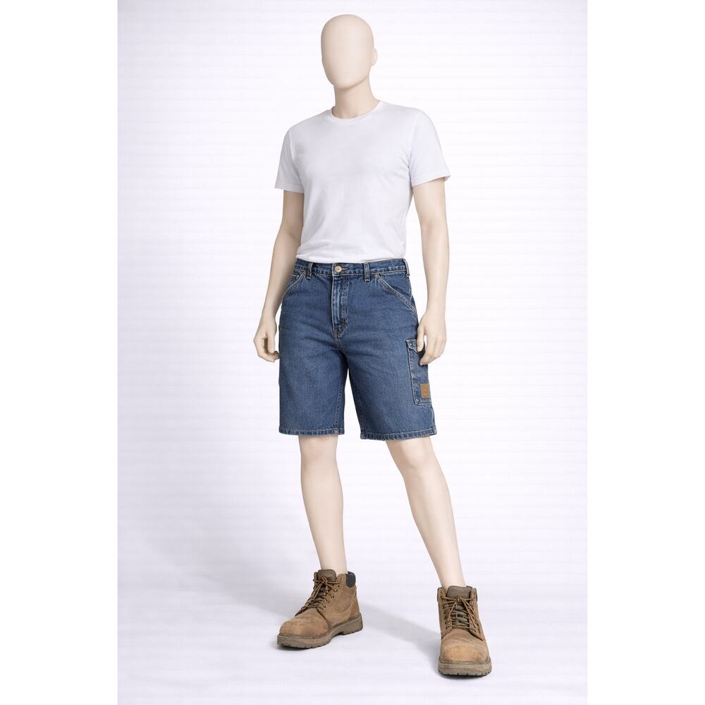 Carhartt B13HDK 34" Relaxed Fit Denim Work Shorts Carpenter Blue y2k